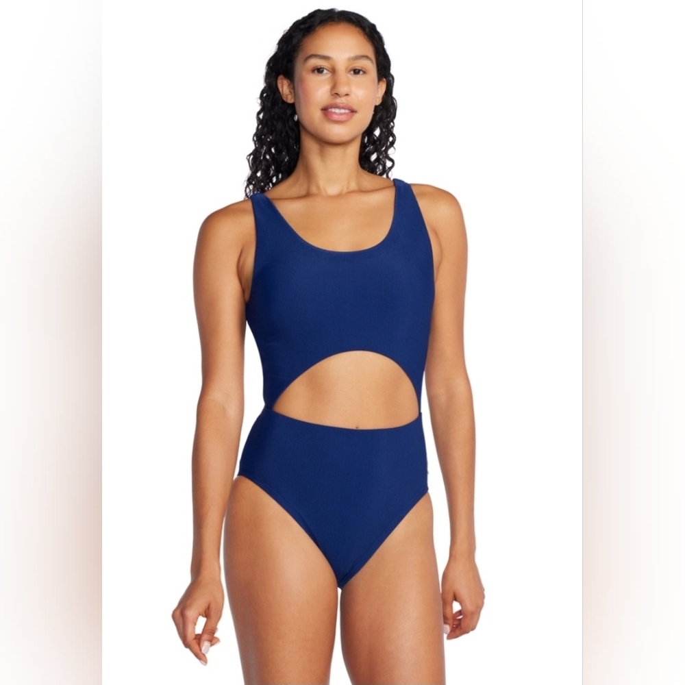 Cupshe Blue One Piece Swimsuit with Cut-Out Design - Picture 1 of 3